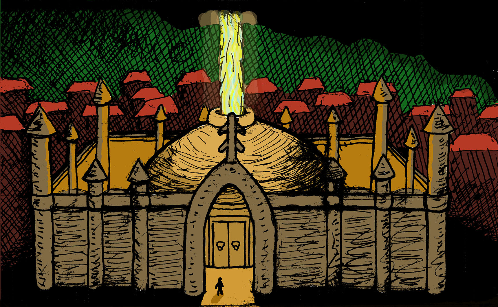 The Shrine of Sunlight Falls