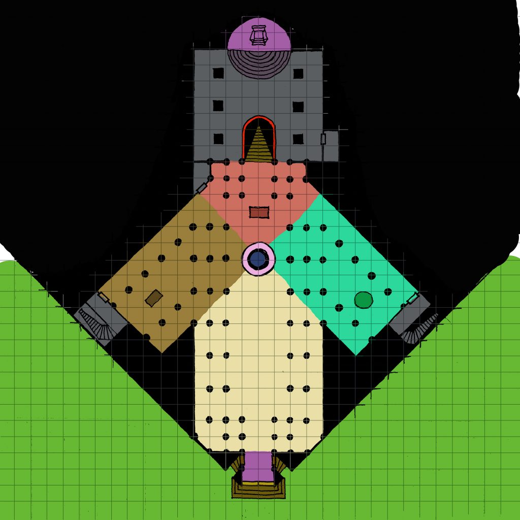 Map of the temple